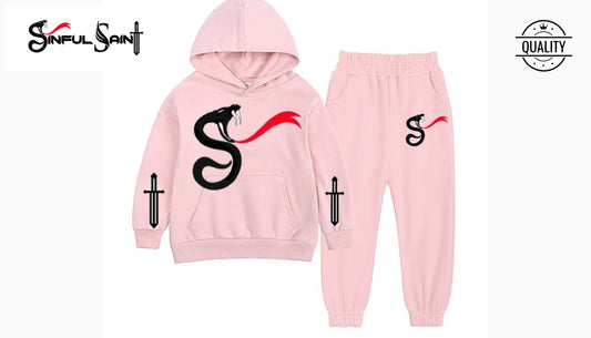 Kids Premium Sweatsuit (Pink)