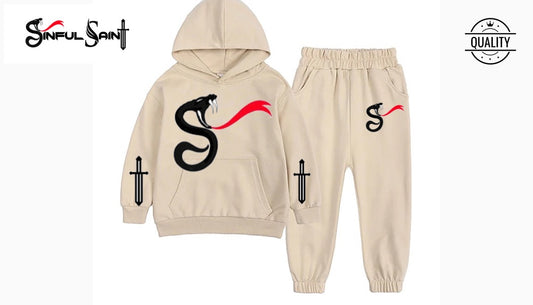 Kids Premium Sweatsuit (Khaki)